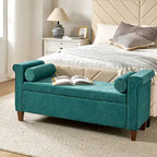 Rita 54.3  Wide Traditional Storage Bench with 2 Pillows by HULALA HOME