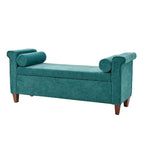 Rita 54.3  Wide Traditional Storage Bench with 2 Pillows by HULALA HOME