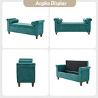 Rita 54.3  Wide Traditional Storage Bench with 2 Pillows by HULALA HOME