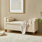 Rita 54.3  Wide Traditional Storage Bench with 2 Pillows by HULALA HOME