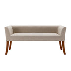 Porthos Home Nevis Fabric Upholstered Bench with Rubberwood Legs
