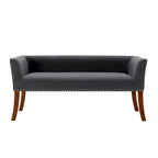 Porthos Home Nevis Fabric Upholstered Bench with Rubberwood Legs