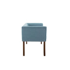 Porthos Home Nevis Fabric Upholstered Bench with Rubberwood Legs