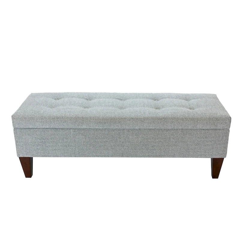 Brooke NOVA Fabric/ Wood Button-tufted Long Storage Bench