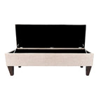 Brooke NOVA Fabric/ Wood Button-tufted Long Storage Bench
