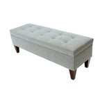 Brooke NOVA Fabric/ Wood Button-tufted Long Storage Bench
