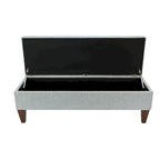 Brooke NOVA Fabric/ Wood Button-tufted Long Storage Bench