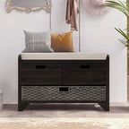 Storage Bench Entryway Bench Shoe Bench with Cushion
