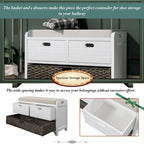 Storage Bench Entryway Bench Shoe Bench with Cushion