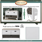 Storage Bench Entryway Bench Shoe Bench with Cushion