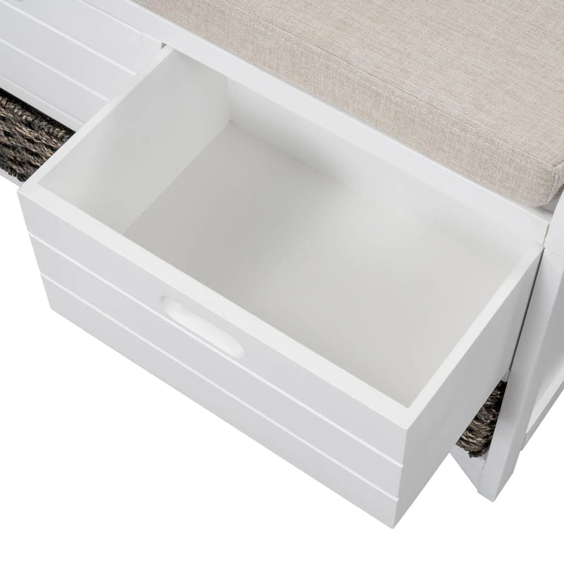 Storage Bench Entryway Bench Shoe Bench with Cushion