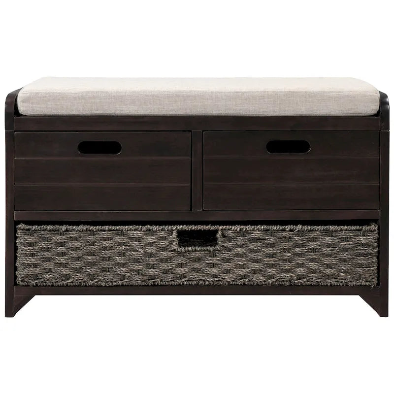 Storage Bench Entryway Bench Shoe Bench with Cushion