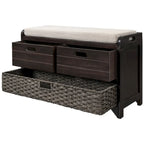 Storage Bench Entryway Bench Shoe Bench with Cushion