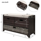 Storage Bench Entryway Bench Shoe Bench with Cushion