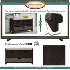 Storage Bench Entryway Bench Shoe Bench with Cushion
