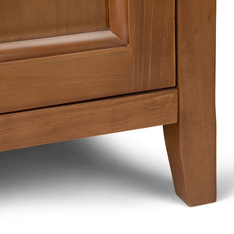 WYNDENHALL Halifax SOLID WOOD 37 inch Wide Transitional Medium Storage Cabinet - 37 w x 17 d x 36  h