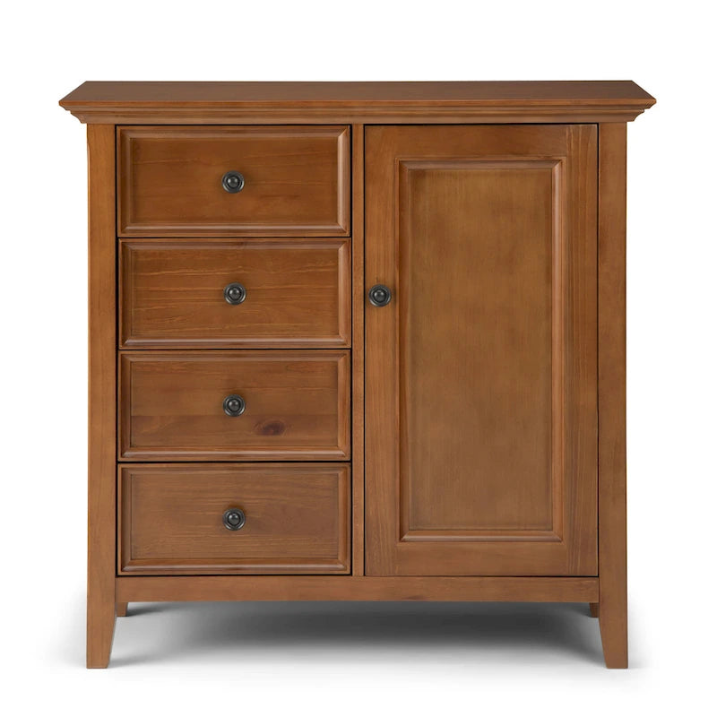 WYNDENHALL Halifax SOLID WOOD 37 inch Wide Transitional Medium Storage Cabinet - 37 w x 17 d x 36  h
