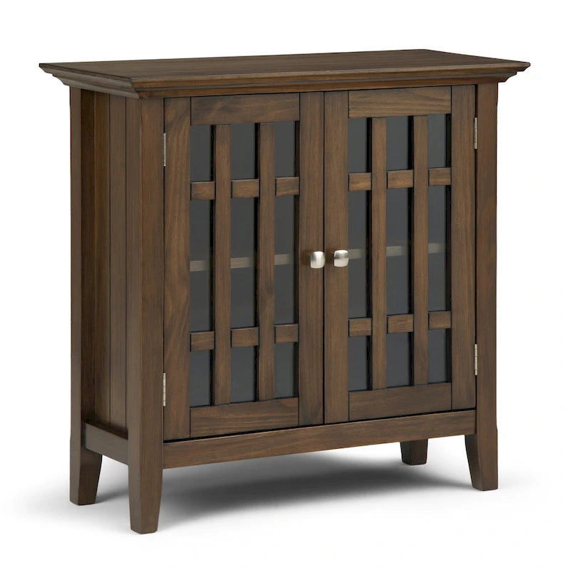 WYNDENHALL Halifax SOLID WOOD 37 inch Wide Transitional Medium Storage Cabinet - 37 w x 17 d x 36  h