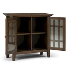 WYNDENHALL Halifax SOLID WOOD 37 inch Wide Transitional Medium Storage Cabinet - 37 w x 17 d x 36  h