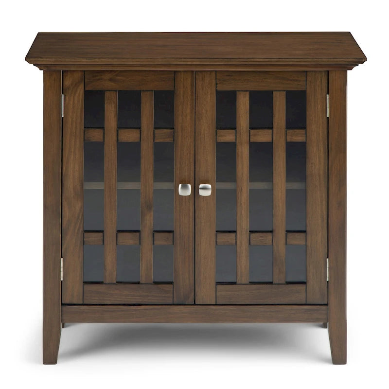 WYNDENHALL Halifax SOLID WOOD 37 inch Wide Transitional Medium Storage Cabinet - 37 w x 17 d x 36  h