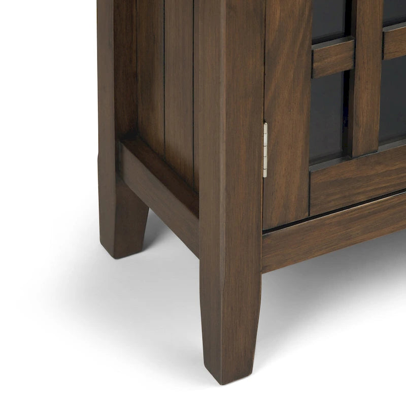 WYNDENHALL Halifax SOLID WOOD 37 inch Wide Transitional Medium Storage Cabinet - 37 w x 17 d x 36  h