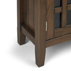 WYNDENHALL Halifax SOLID WOOD 37 inch Wide Transitional Medium Storage Cabinet - 37 w x 17 d x 36  h