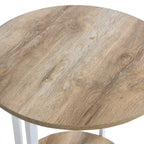 Household Essentials Side End Table with Storage Shelf