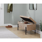 Silver Orchid Galotti Storage Bench with Flip-Top Lid