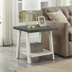 Roundhill Furniture Athens Contemporary 3-pc. Replicated Wood Shelf Table Set