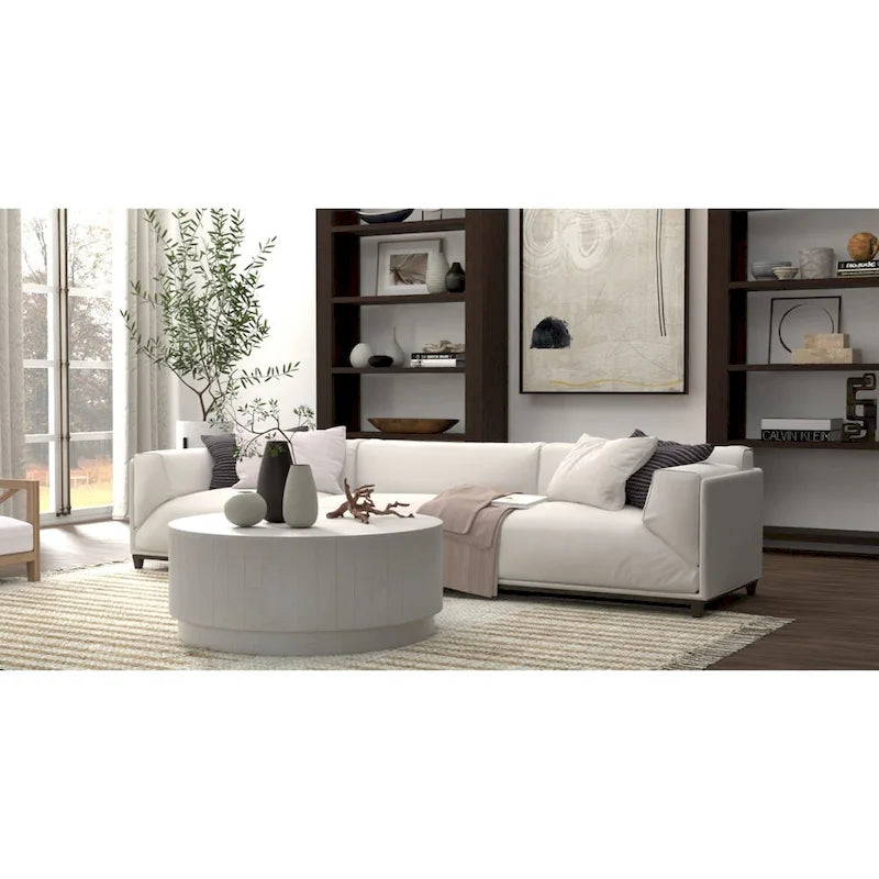 Carolina Living Tamia 42  Round Wooden Coffee Table - Elm