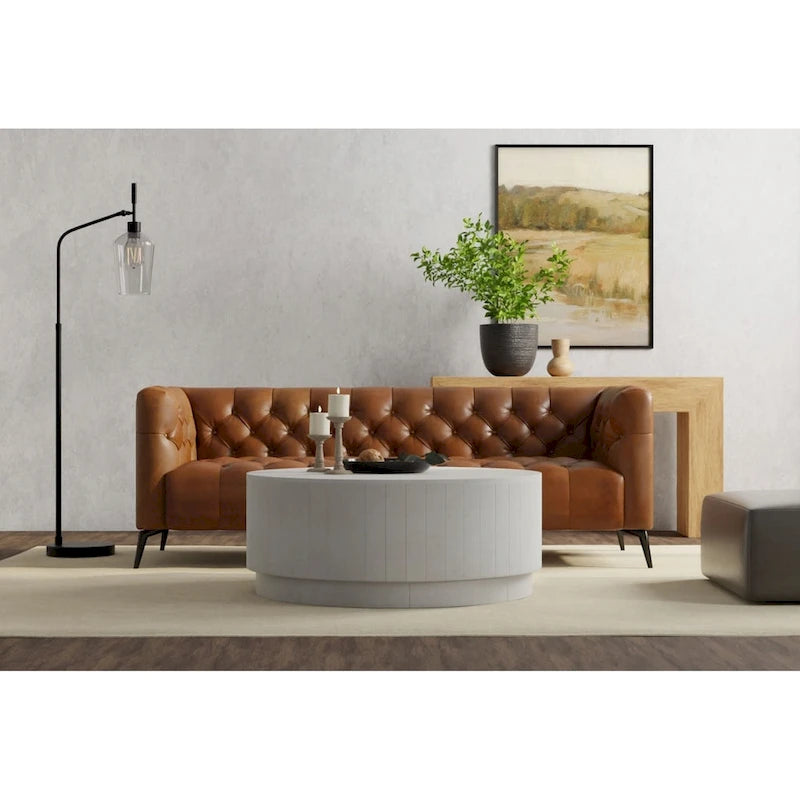 Carolina Living Tamia 42  Round Wooden Coffee Table - Elm