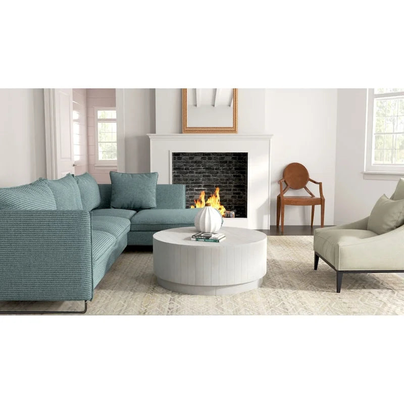 Carolina Living Tamia 42  Round Wooden Coffee Table - Elm