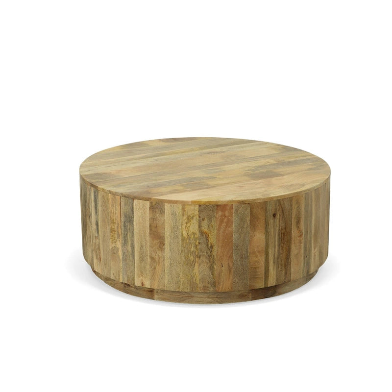 Carolina Living Tamia 42  Round Wooden Coffee Table - Elm
