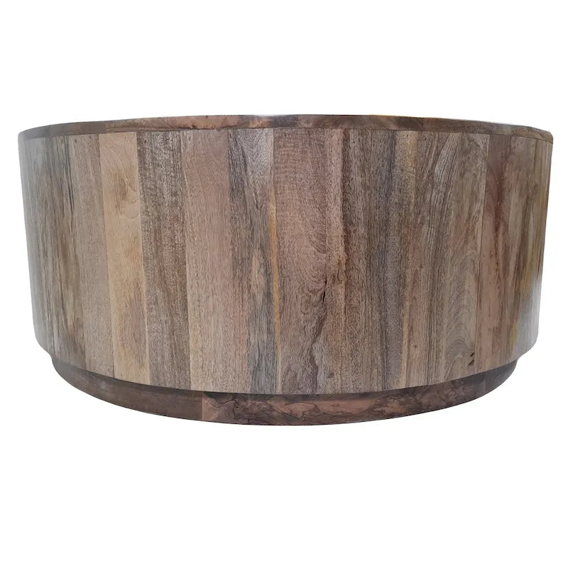 Carolina Living Tamia 42  Round Wooden Coffee Table - Elm