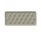 HomePop Button Tufted Top Storage Bench with Wood Legs