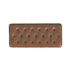 HomePop Button Tufted Top Storage Bench with Wood Legs