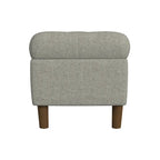 HomePop Button Tufted Top Storage Bench with Wood Legs