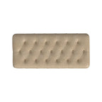 HomePop Button Tufted Top Storage Bench with Wood Legs