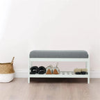 Wood Shoe Bench - 13.4 D x 32.9 W x 15.8 H
