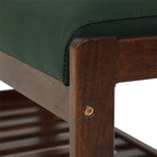 Wood Shoe Bench - 13.4 D x 32.9 W x 15.8 H