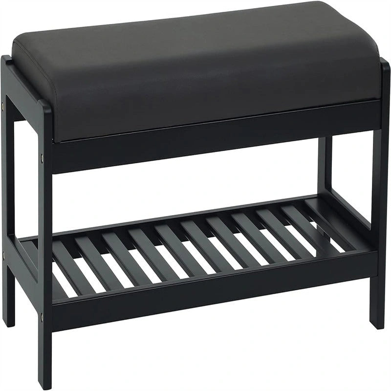 Wood Shoe Bench - 13.4 D x 32.9 W x 15.8 H