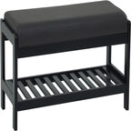 Wood Shoe Bench - 13.4 D x 32.9 W x 15.8 H