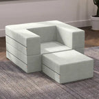 Jaxx Zipline Convertible Sleeper Chair and Ottoman/ Twin-size Bed