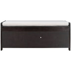 3-drawer Wooden Storage Bench with Cushion
