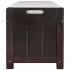 3-drawer Wooden Storage Bench with Cushion