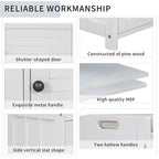 3-drawer Wooden Storage Bench with Cushion
