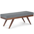 WYNDENHALL Nadine 48 inch Wide Mid Century Modern Rectangle Ottoman Bench