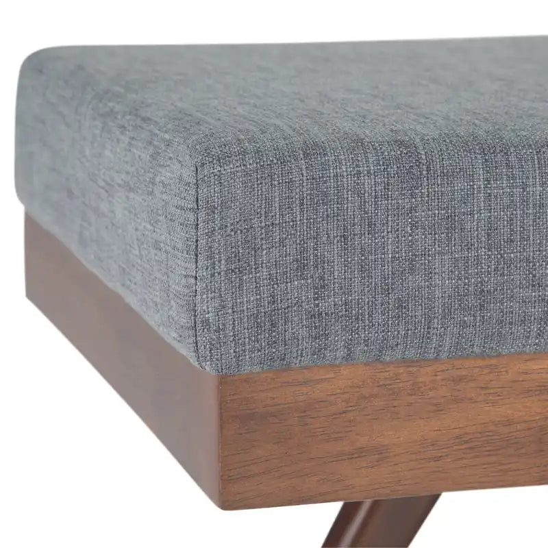 WYNDENHALL Nadine 48 inch Wide Mid Century Modern Rectangle Ottoman Bench