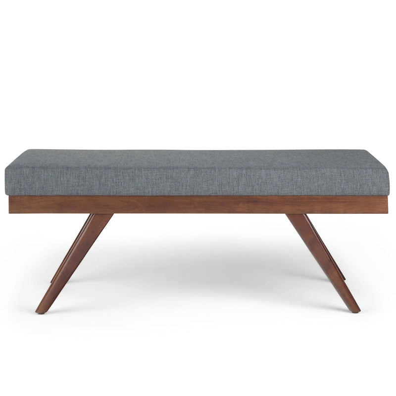 WYNDENHALL Nadine 48 inch Wide Mid Century Modern Rectangle Ottoman Bench