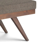 WYNDENHALL Nadine 48 inch Wide Mid Century Modern Rectangle Ottoman Bench